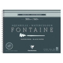 Album papier aquarelle spiralé Fontaine 300g_1