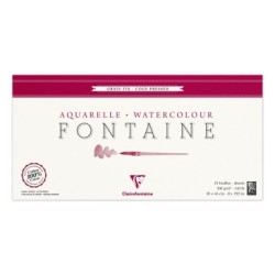 Bloc papier aquarelle encollé 4 côtés Fontaine 300g_1