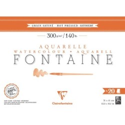 Bloc papier aquarelle encollé 4 côtés Fontaine 300g_1