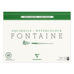 Bloc papier aquarelle encollé 4 côtés Fontaine 300g_1