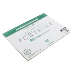 Bloc papier aquarelle encollé 1 côté Fontaine 300g_1