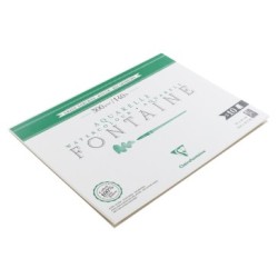 Bloc papier aquarelle encollé 1 côté Fontaine 300g_1