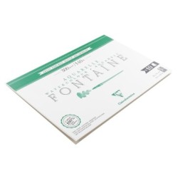 Bloc papier aquarelle encollé 1 côté Fontaine 300g_1