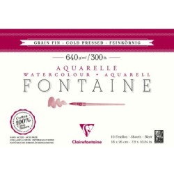 Bloc papier aquarelle Fontaine 640g