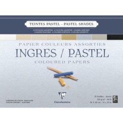 Bloc papier Ingres Pastel 130g assortiment pastel_1