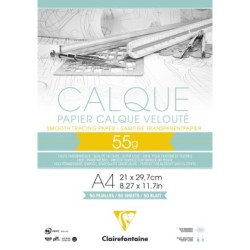 Bloc papier Calque - 21 x 29,7 cm - 55 g/m²