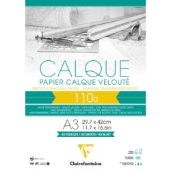 Bloc papier Calque - 29,7 x 42 cm - 110 g/m²