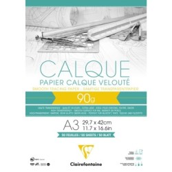 Bloc papier Calque - 29,7 x 42 cm - 90/95 g/m²