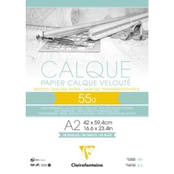 Bloc papier Calque - 42 x 59,4 cm - 55 g/m²