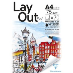 Bloc papier illustration Layout 70g - 21 x 29,7 cm