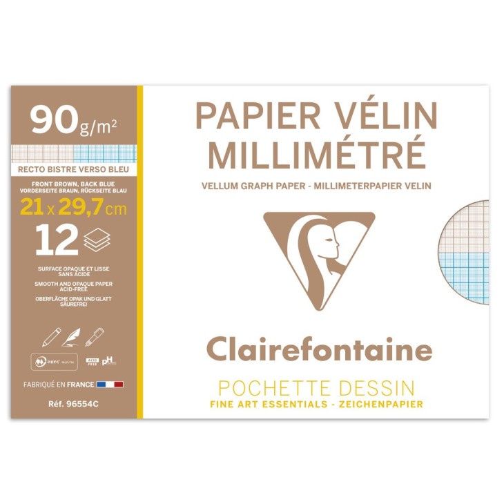 Pochette dessin Vélin Milimétré