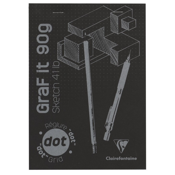 Bloc papier sketch agrafé sketch Graf'IT 90g