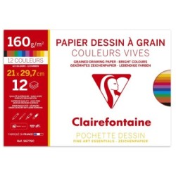 Pochette dessin couleur à grain 160g