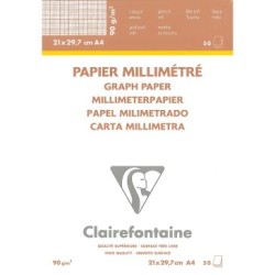 Bloc papier Vélin Milimétré 90g_1