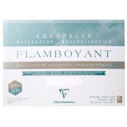 Bloc papier aquarelle encollé Flamboyant 300g_1