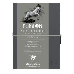 Carnet papier multi-techniques PaintON 250g - Gris - Gris - 14,8 x 21 cm