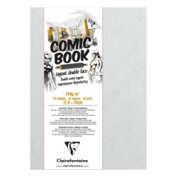 Carnet papier layout double-face Comic Book 220g - 17,6 x 25 cm