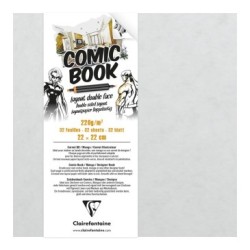 Carnet papier layout double-face Comic Book 220g - 22 x 22 cm