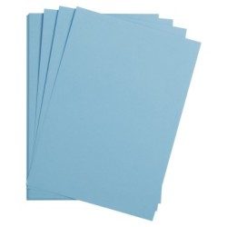 Papier dessin couleur lisse Maya 185g - Bleu ciel - 21 x 29,7 cm