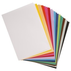 Papier dessin couleur lisse Maya 185g - Assortiment vif - 42 x 59,4 cm