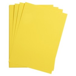 Papier dessin couleur lisse Maya 185g - Jaune citron - 50 x 70 cm