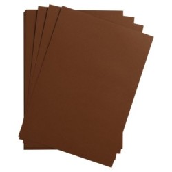 Papier dessin couleur lisse Maya 185g - Marron - 50 x 70 cm