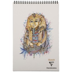 Bloc papier croquis Toutankhâmon 90g_1