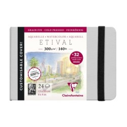 Carnet papier aquarelle Etival 300g grain fin_1