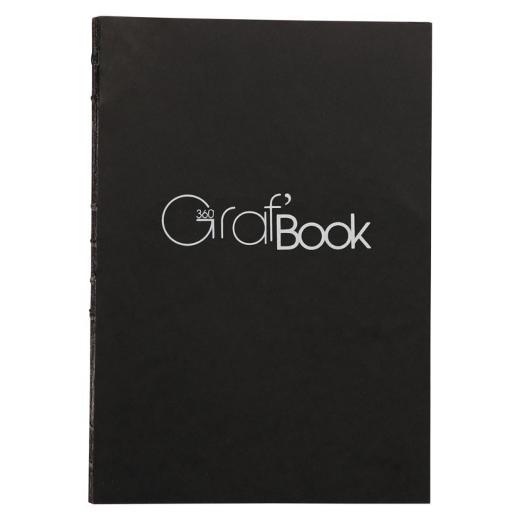 Carnet papier dessin cousu Graf'Book 360° 100g