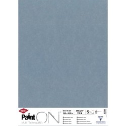 Papier multi-techniques PaintON 250g paquet - Bleu denim - 50 x 65 cm