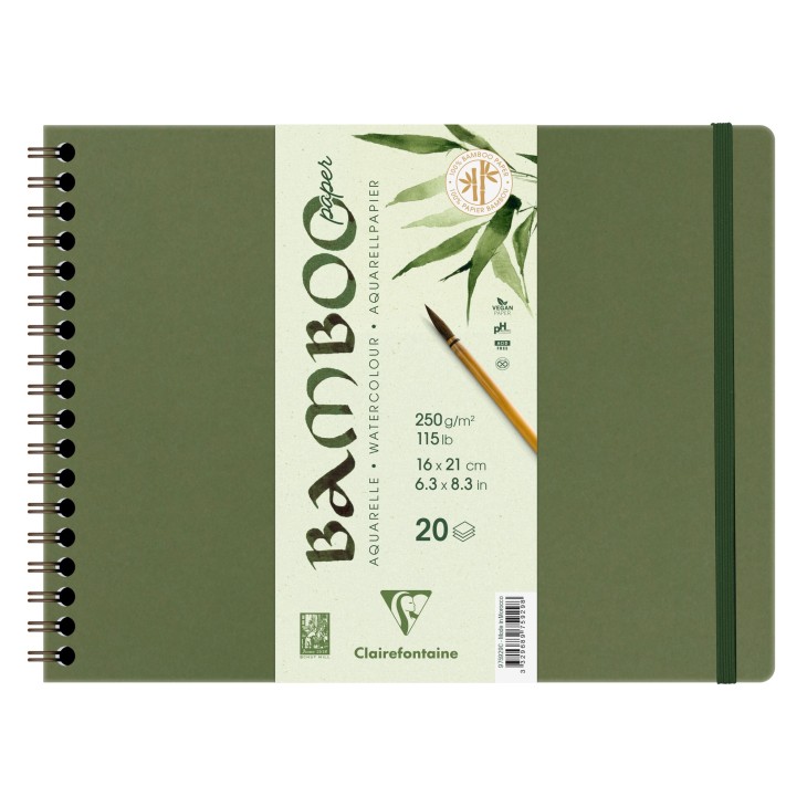 Album papier aquarelle Bamboo grain fin 250g