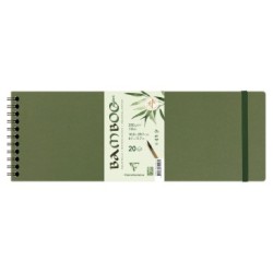 Album papier aquarelle Bamboo grain fin 250g - 29,7 x 10,5 cm