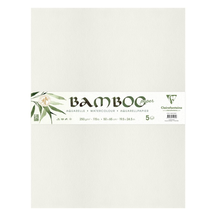 Papier aquarelle Bamboo grain fin 250g