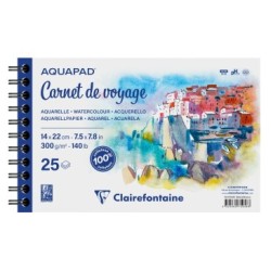 Carnet de voyage papier aquarelle Aquapad 300g_1