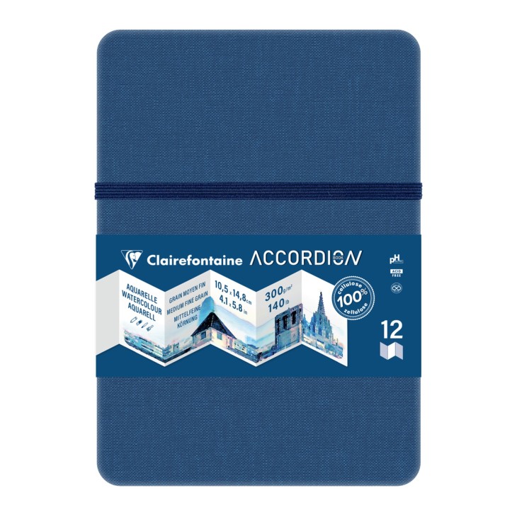 Carnet papier aquarelle Accordion 300g