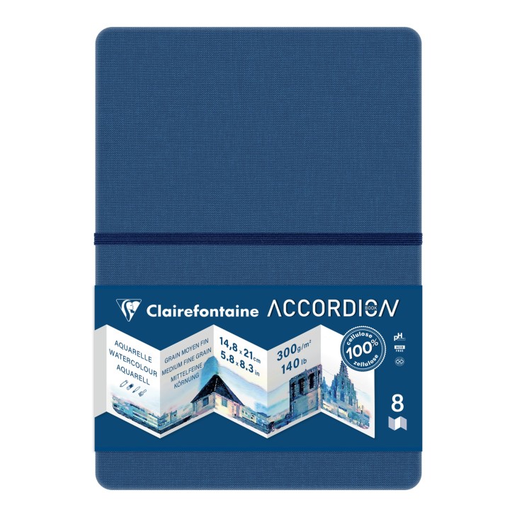 Carnet papier aquarelle Accordion 300g