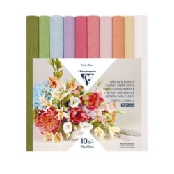 Papier crépon fleuriste - Assortiment pastel - Assortiment pastel