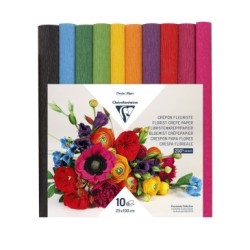 Papier crépon fleuriste - Assortiment vif - Assortiment vif