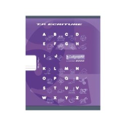 Cahier Travaux Pratiques Écriture piqué 8000 CARTE - Violet - DL 5 mm - O (Uni)