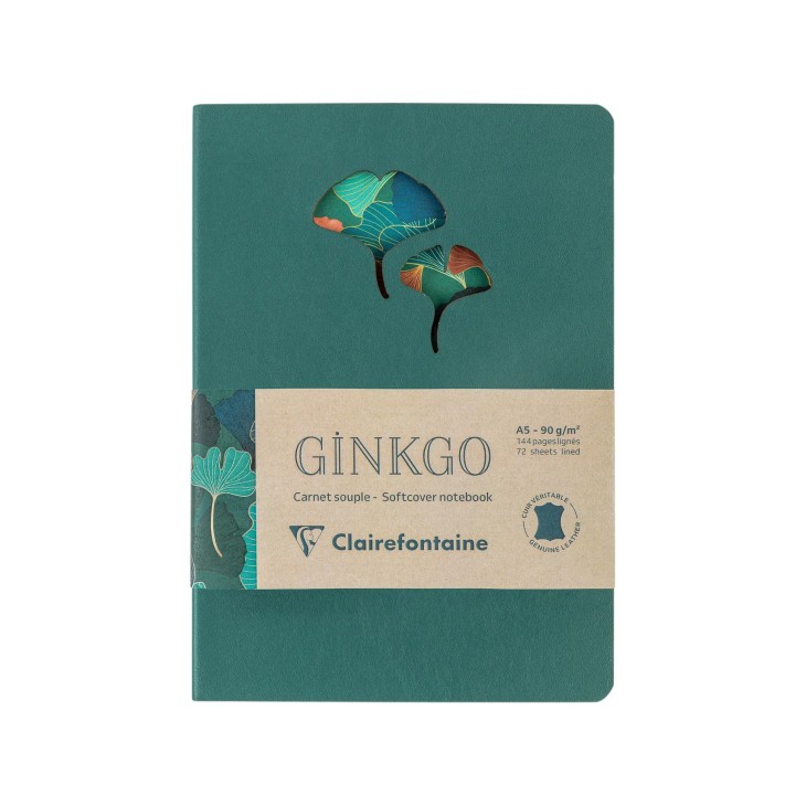 Ginkgo, Brochure A5 cuir 144P L assortis