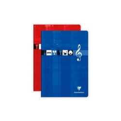 Cahier Musique & Chant piqué - 96 - 21 x 29,7 cm - Musique (portées+lignes)+Seyès