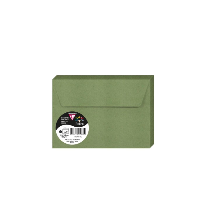 114X162 ENVELOPPES SAUGE ADHECLAIR 120G PAR 20