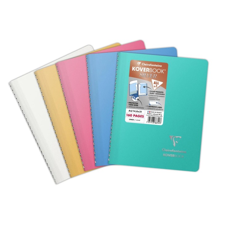 Carnet reliure intégrale enveloppante Koverbook Silver