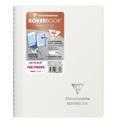 Carnet reliure intégrale enveloppante Koverbook Silver_1