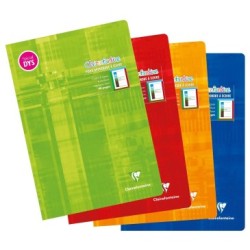 Cahier piqué spécial DYS - 21 x 29,7 cm - Cadres + lignes 4 couleurs Interligne 5 mm