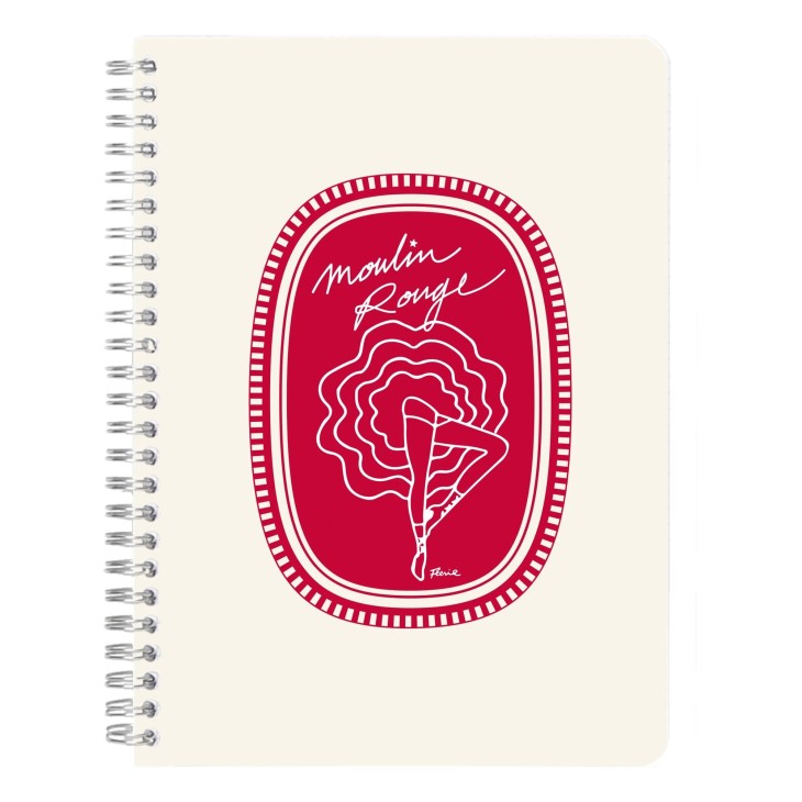 Moulin Rouge, Carnet RI A5 148P L assortis