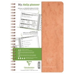 My.daily.planner carnet reliure intégrale Age Bag - Tabac