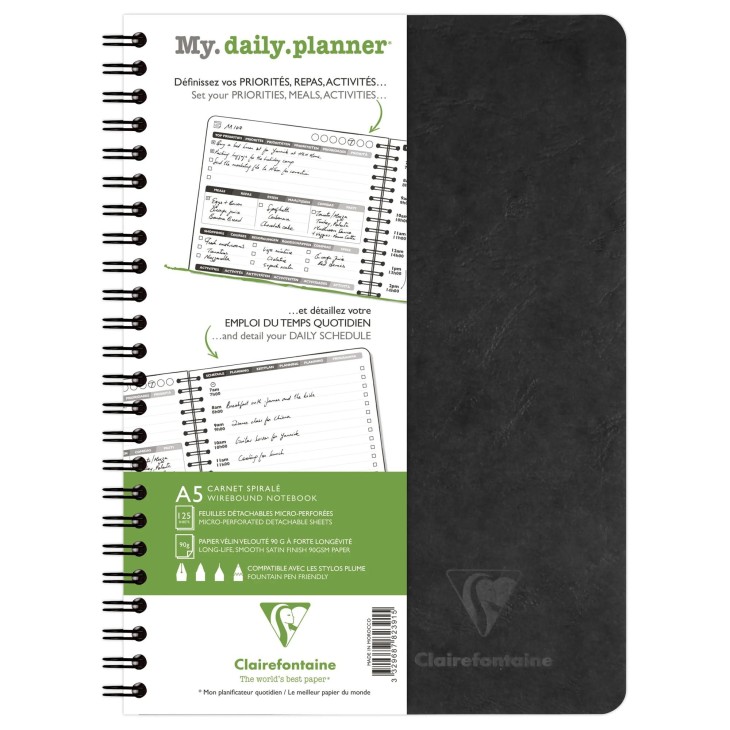 My.daily.planner carnet reliure intégrale Age Bag