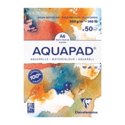 Bloc papier aquarelle Aquapad 300g