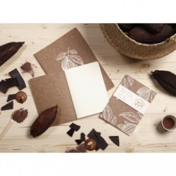 Cocoa motif, Carnet répertoire reliure intégrale 11 x 17 cm 100 pag
